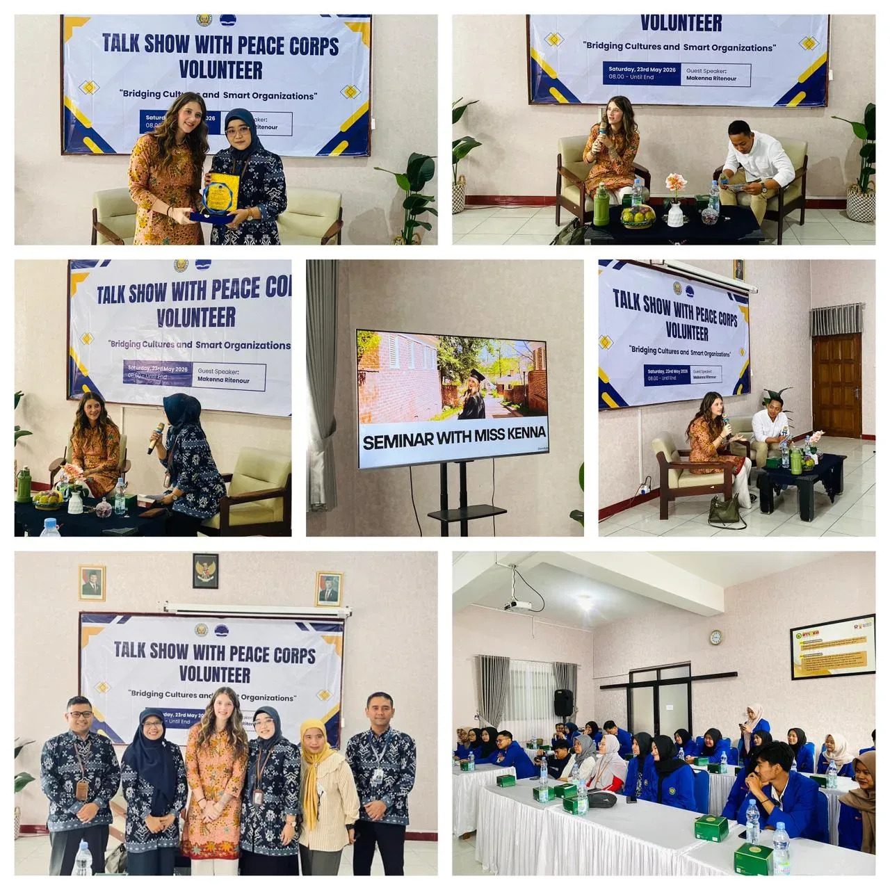 Jembatani Budaya, BHM Language Forum (BLF) Gelar Talk Show Interaktif Bersama Volunteer Peace Corps Asal AS