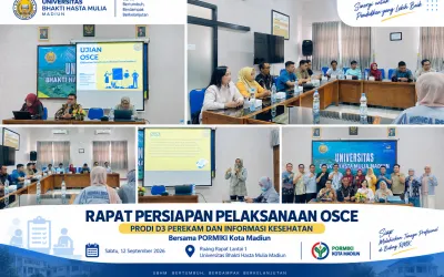 Prodi D3 Perekam dan Informasi Kesehatan UBHM Gelar Rapat Persiapan OSCE Bersama PORMIKI Kota Madiun