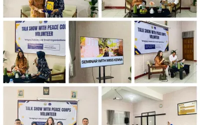 Jembatani Budaya, BHM Language Forum (BLF) Gelar Talk Show Interaktif Bersama Volunteer Peace Corps Asal AS